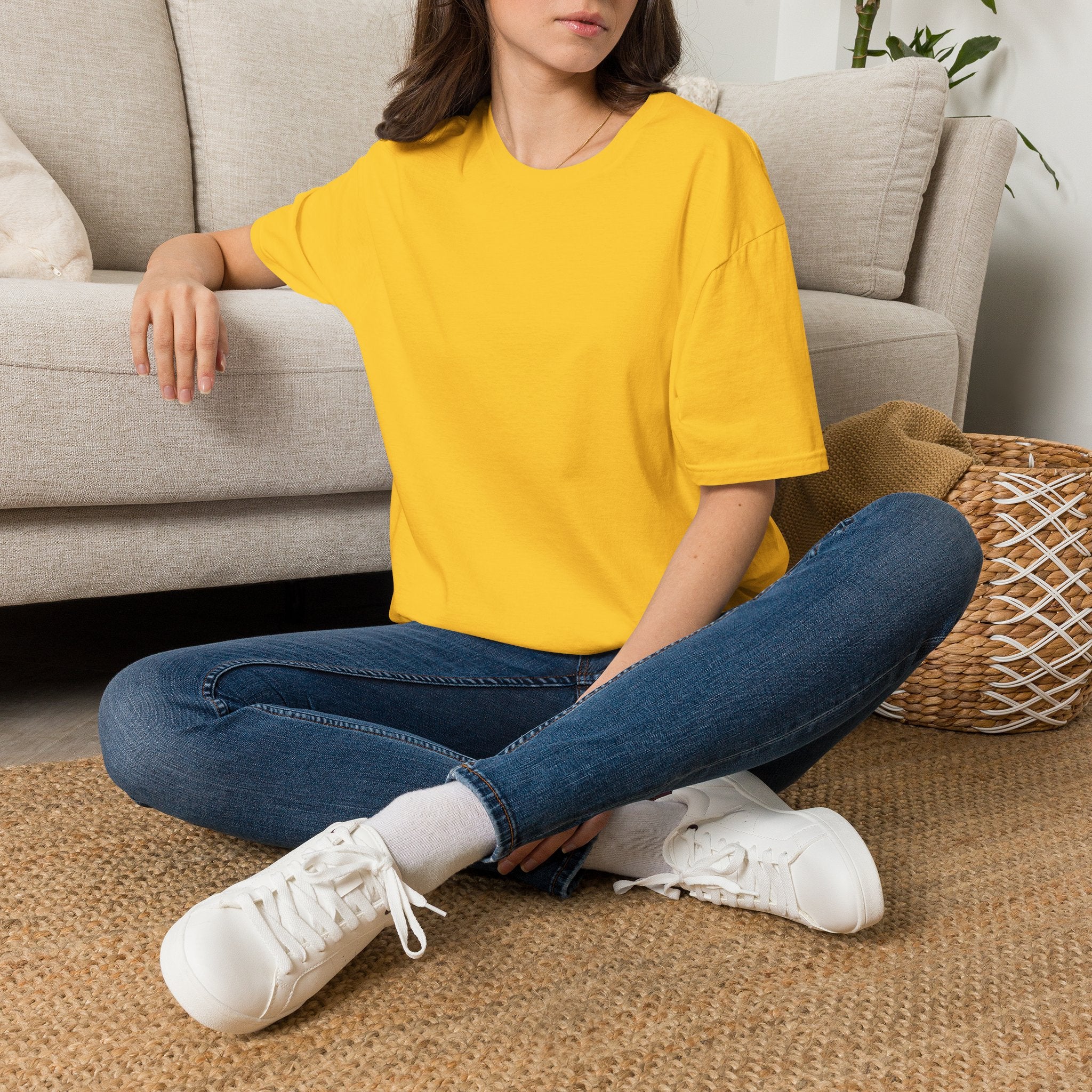 Blank White T-Shirt Mockup — Unisex Tee Product Mockup Images