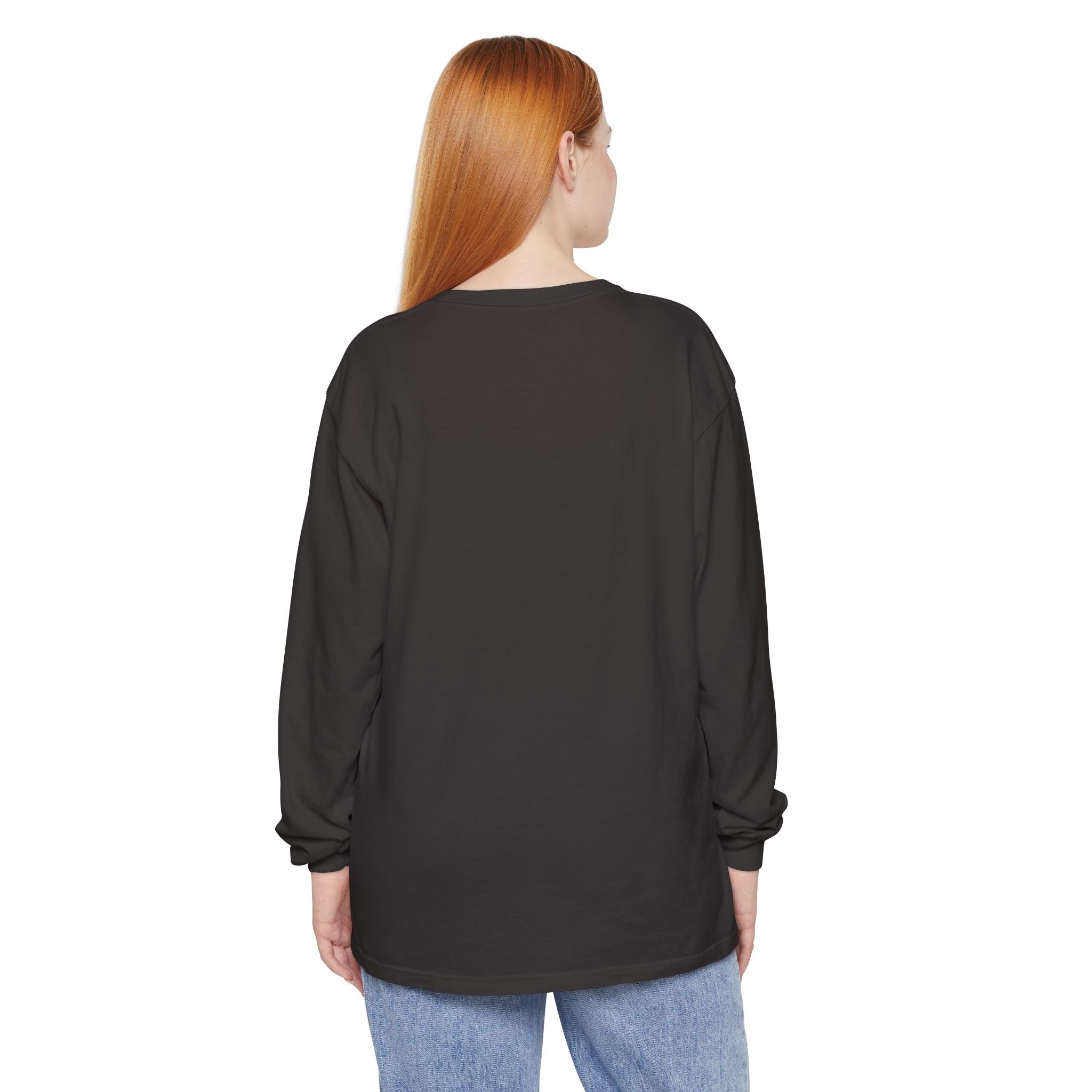 Long Sleeve T-Shirt — Classic White Garment-Dyed Tee