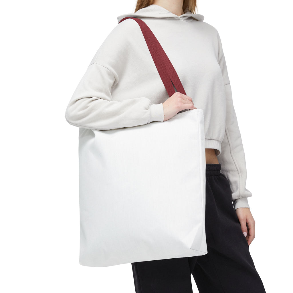 Custom All-Over Print Tote Bag — Blank White Canvas Shoulder Tote