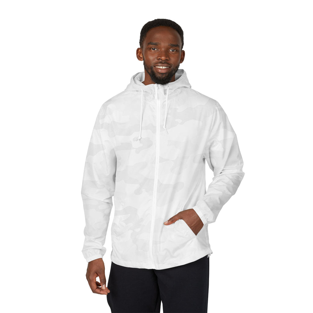 White Camo Windbreaker Jacket