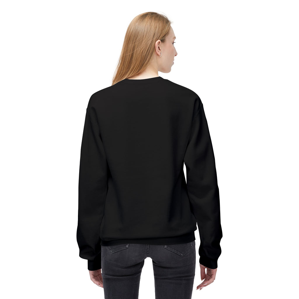 Classic White Crewneck Sweatshirt — Unisex Midweight Fleece