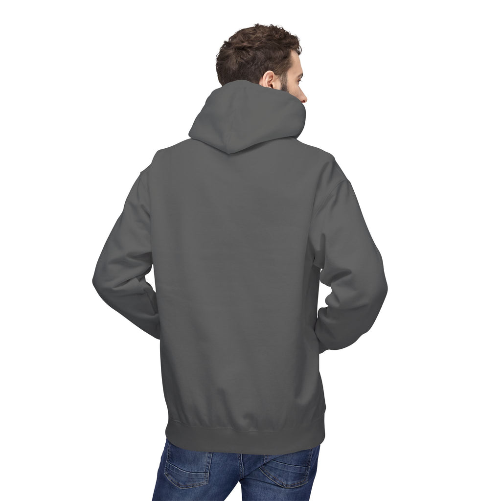Classic White Fleece Hoodie – Soft Midweight Pullover