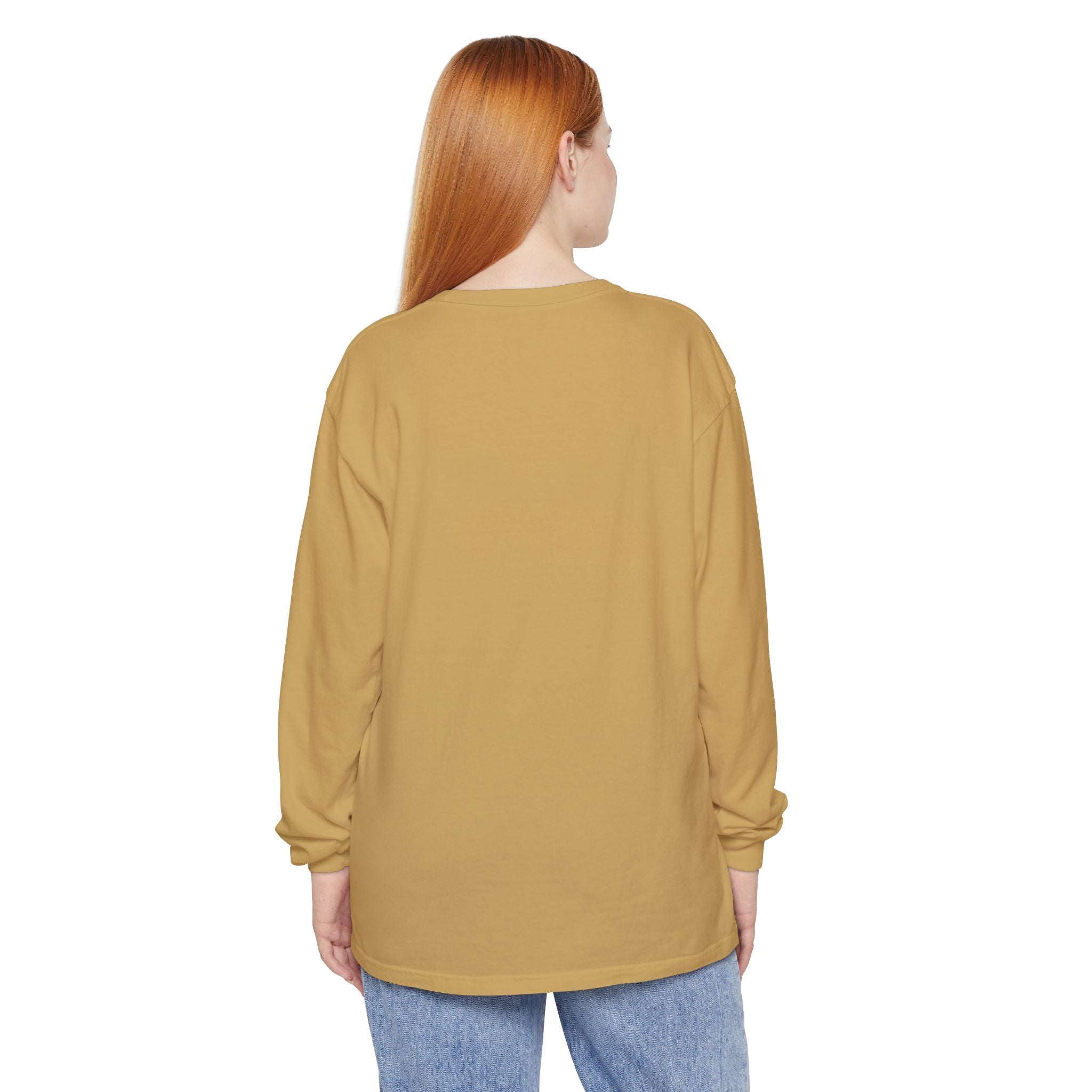 Long Sleeve T-Shirt — Classic White Garment-Dyed Tee