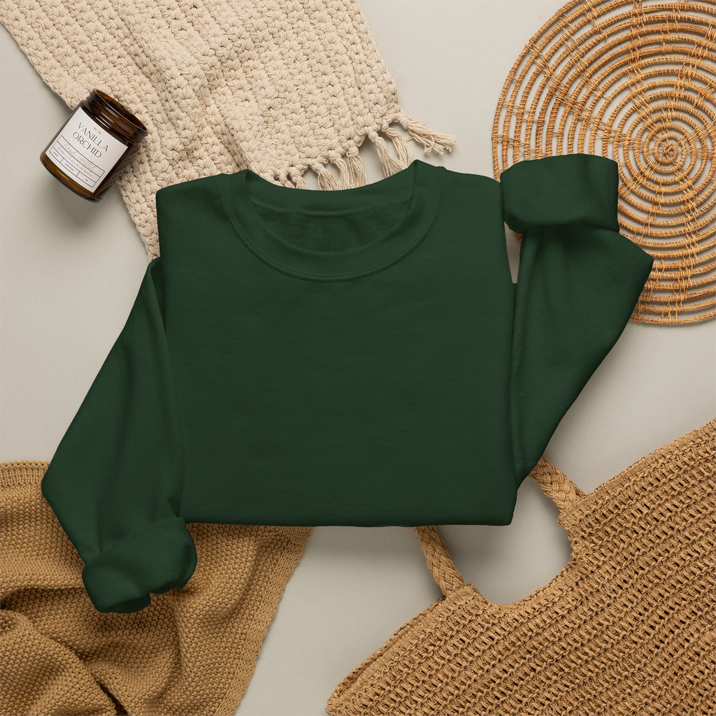 Crewneck Sweatshirt – Minimal White Classic Crewneck