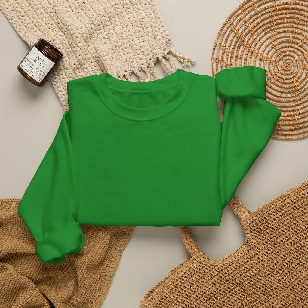 Crewneck Sweatshirt – Minimal White Classic Crewneck