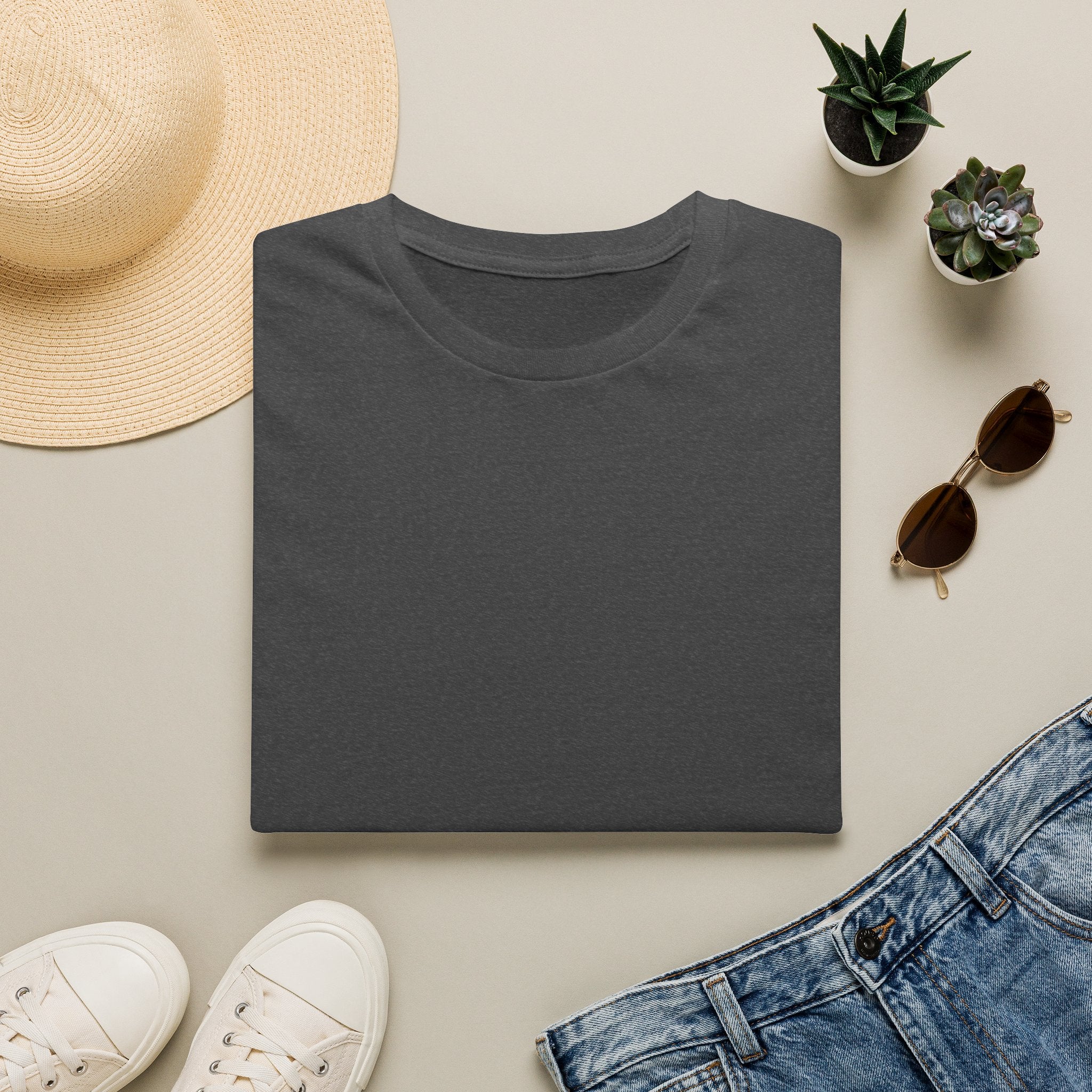 Blank White T-Shirt Mockup — Unisex Tee Product Mockup Images