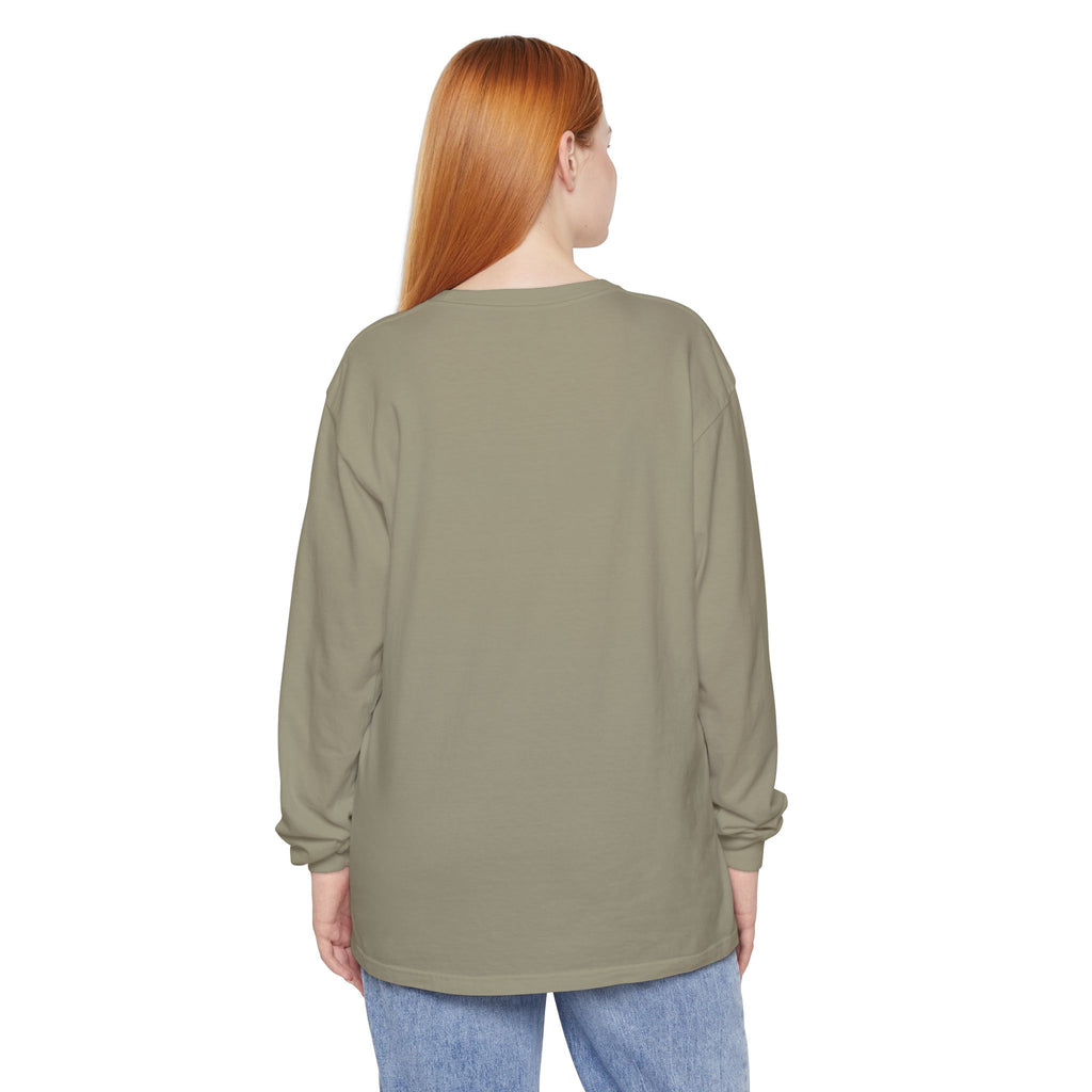 Long Sleeve T-Shirt — Classic White Garment-Dyed Tee