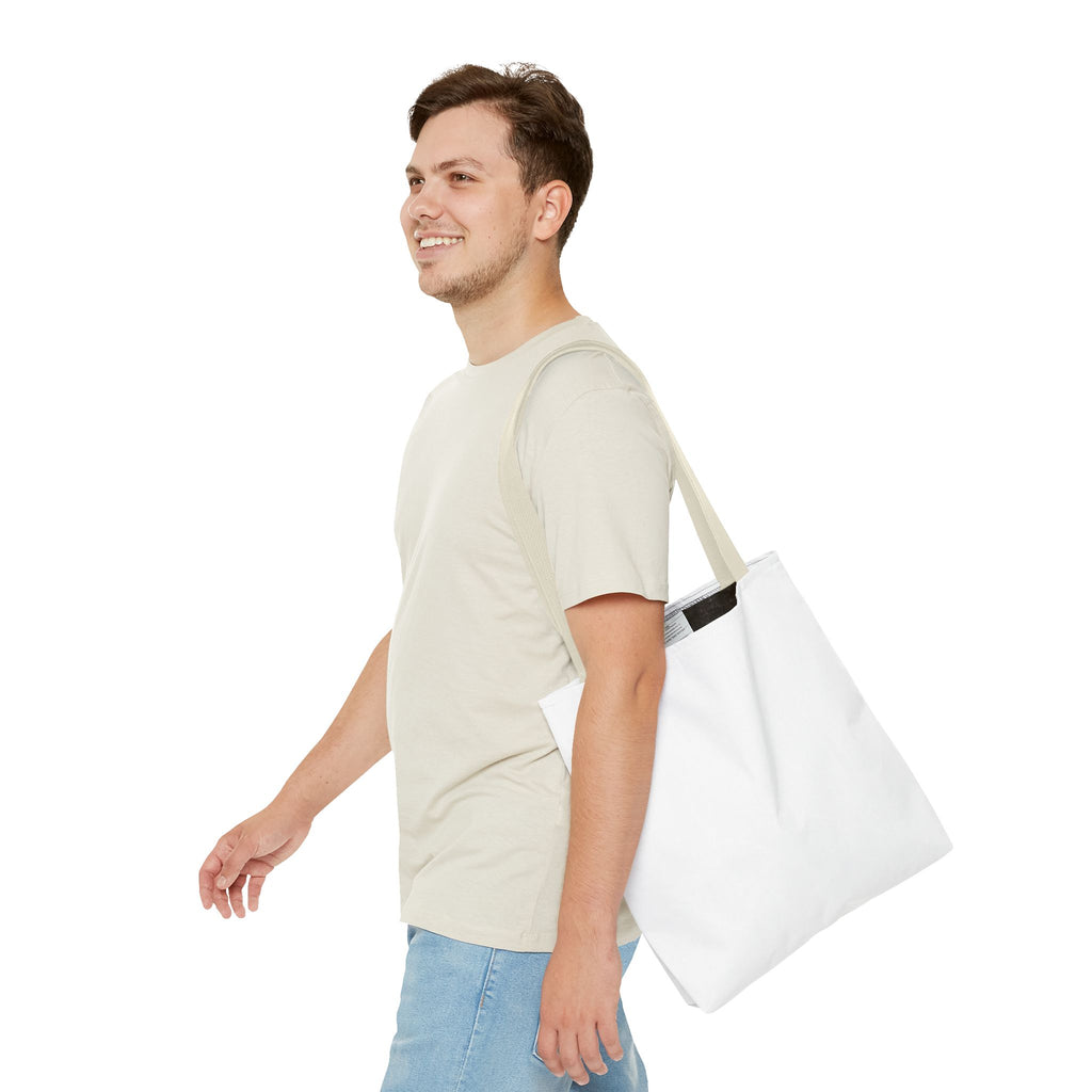 Custom All-Over Print Tote Bag — Blank White Canvas Shoulder Tote