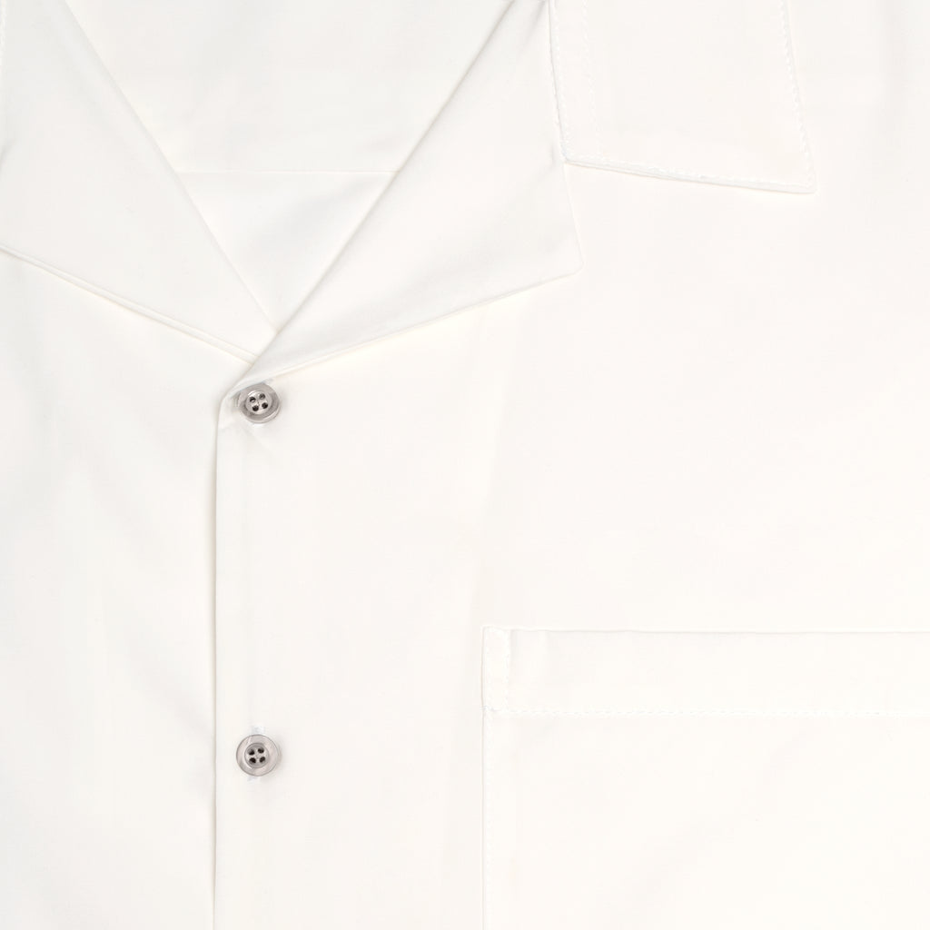 Men's White Hawaiian Shirt — Classic Camp-Collar AOP Button-Up