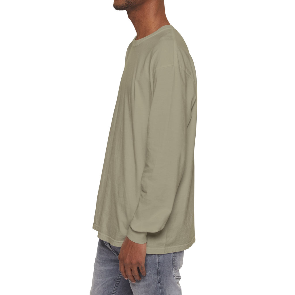 Long Sleeve T-Shirt — Classic White Garment-Dyed Tee