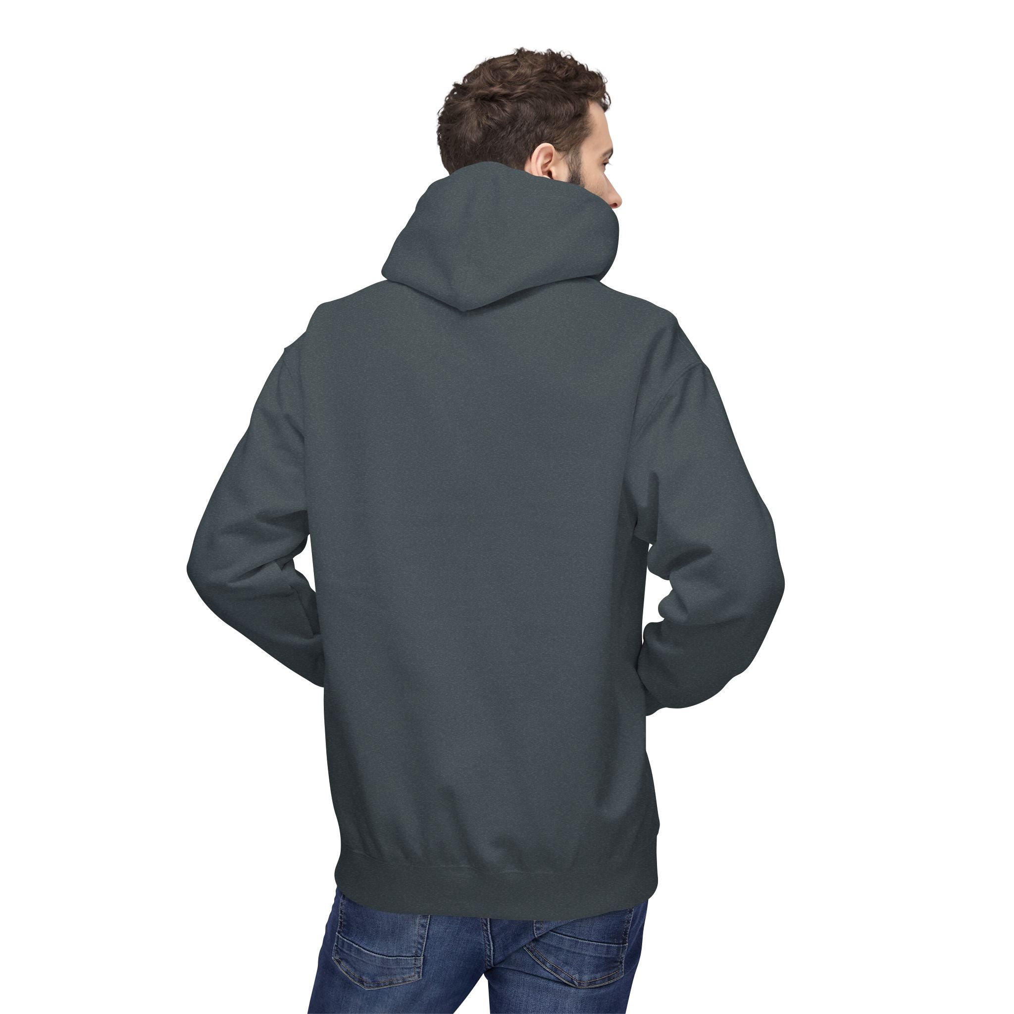 Classic White Fleece Hoodie – Soft Midweight Pullover