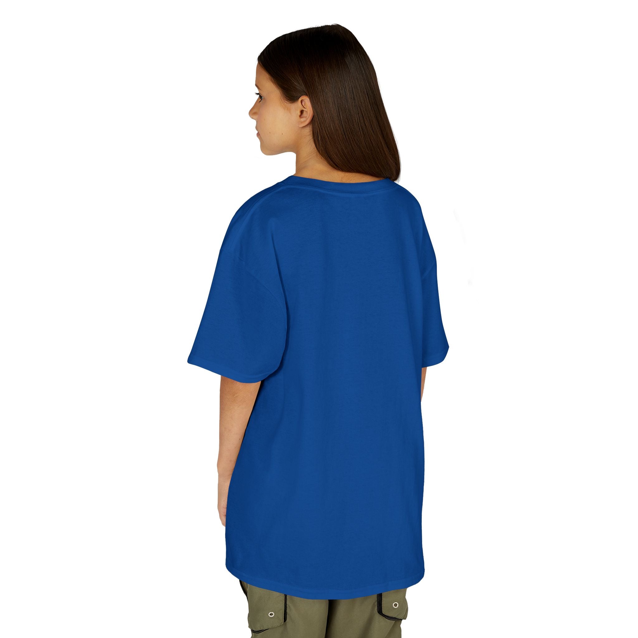 Kids T-Shirt — Plain White Heavy Cotton Tee for Boys & Girls
