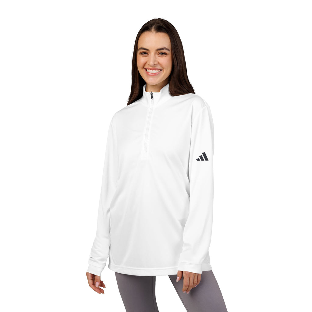 Adidas Quarter-Zip Pullover – Embroidered Performance Top