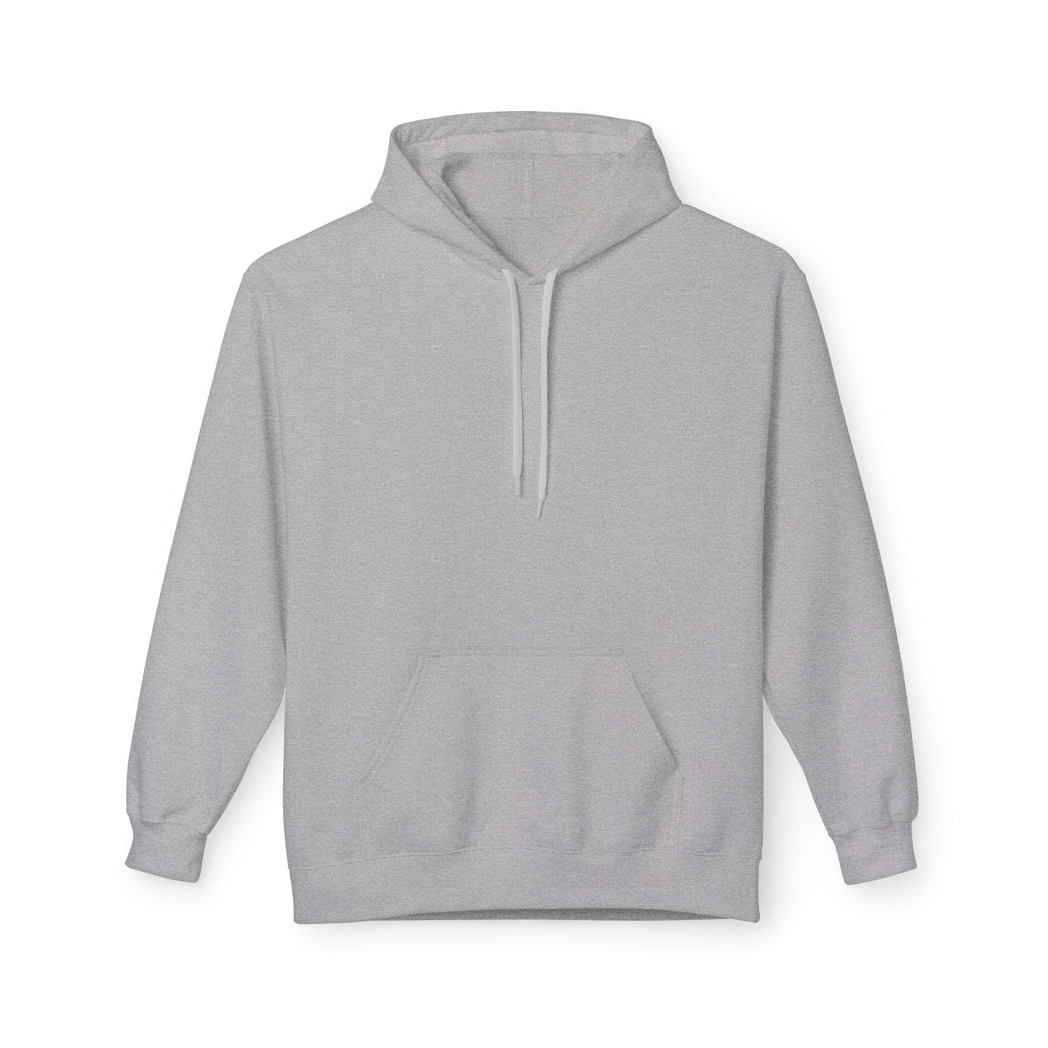 Classic White Fleece Hoodie – Soft Midweight Pullover