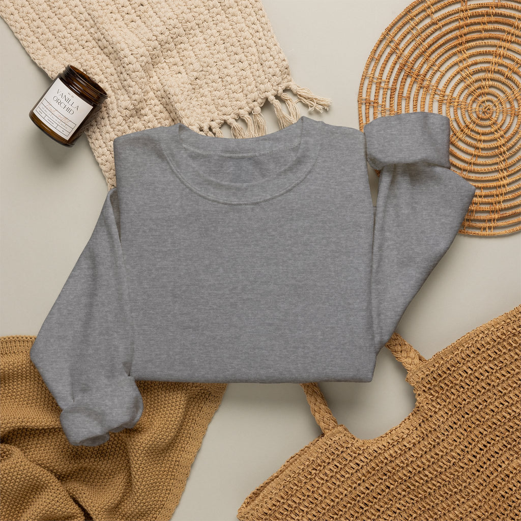 Crewneck Sweatshirt – Minimal White Classic Crewneck