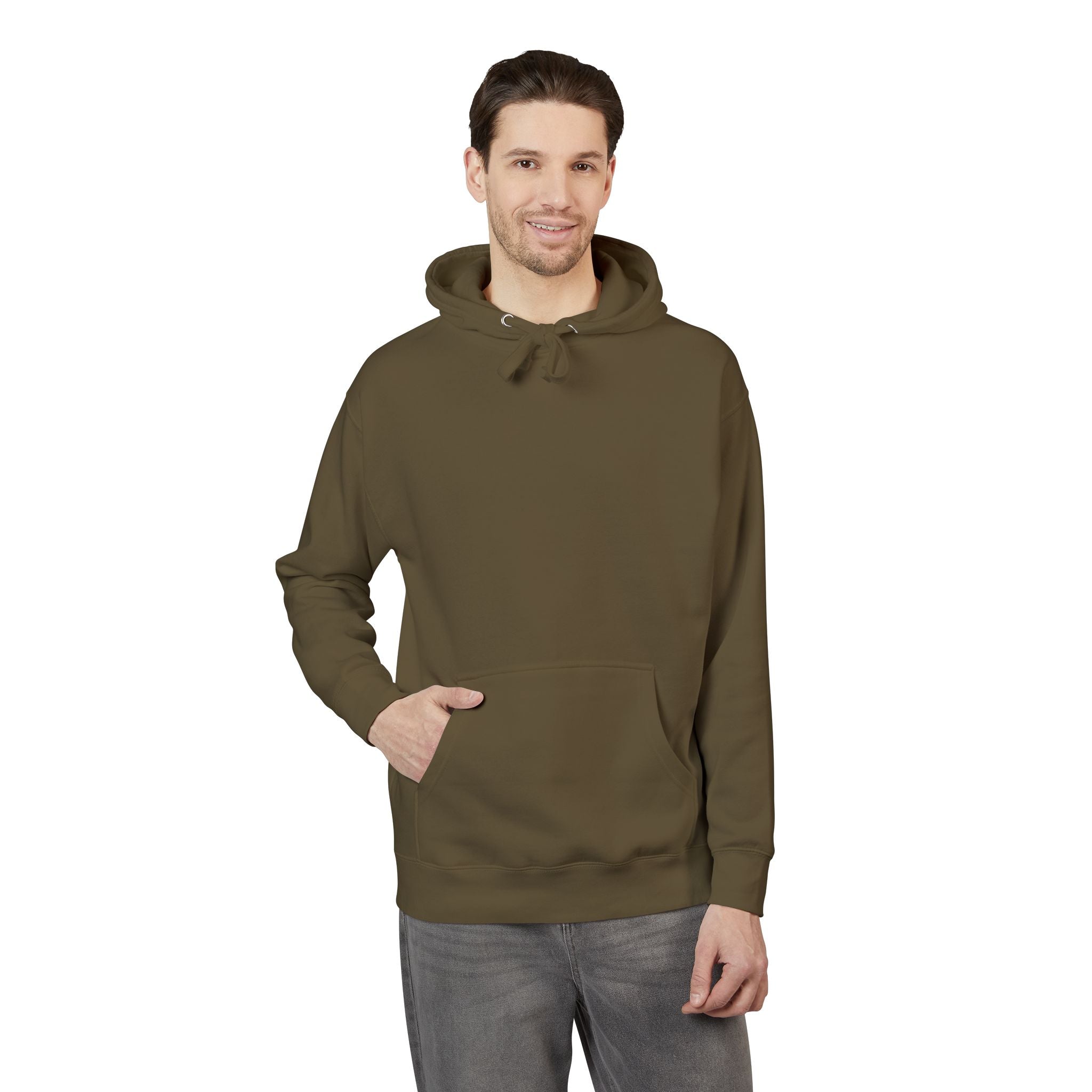 White Fleece Hoodie – Minimal Classic Pullover Hooded Sweatshirt