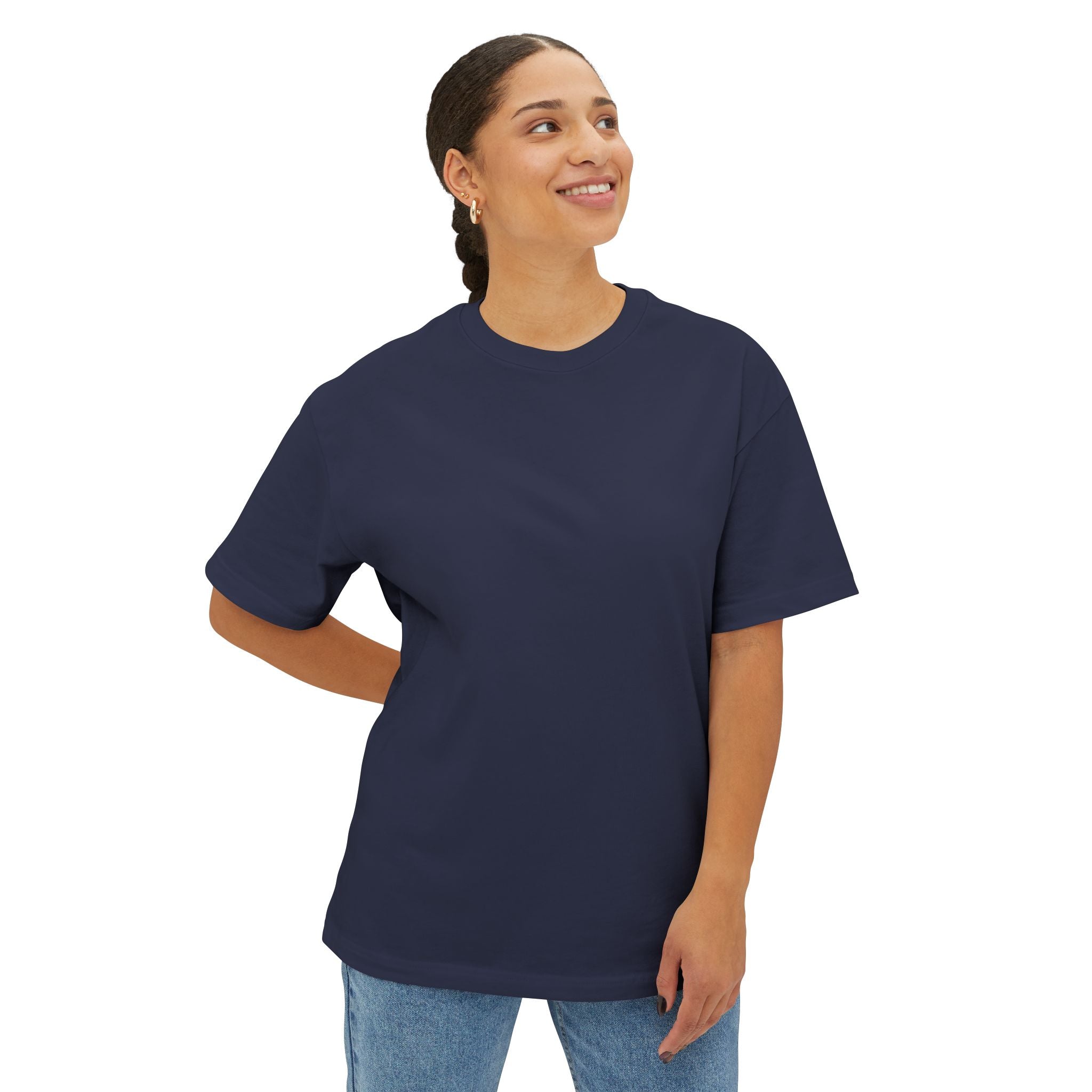 Oversized Boxy Tee — Minimal White Crewneck T-Shirt