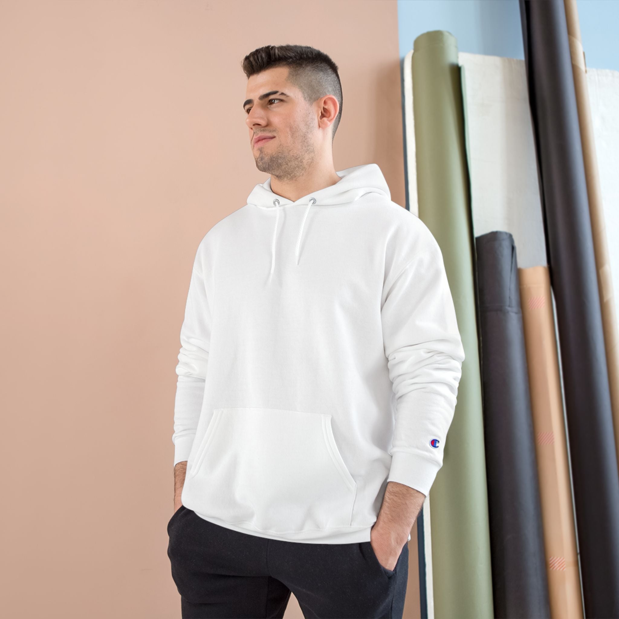 Classic White Champion Hoodie — Comfortable Everyday Pullover