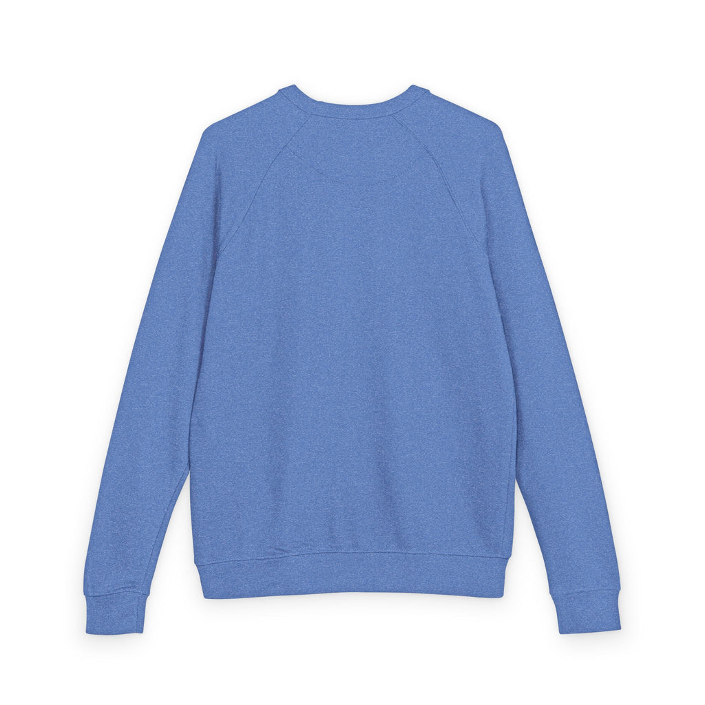 Heather Charcoal Raglan Crewneck Sweatshirt — Lightweight French Terry Pullover