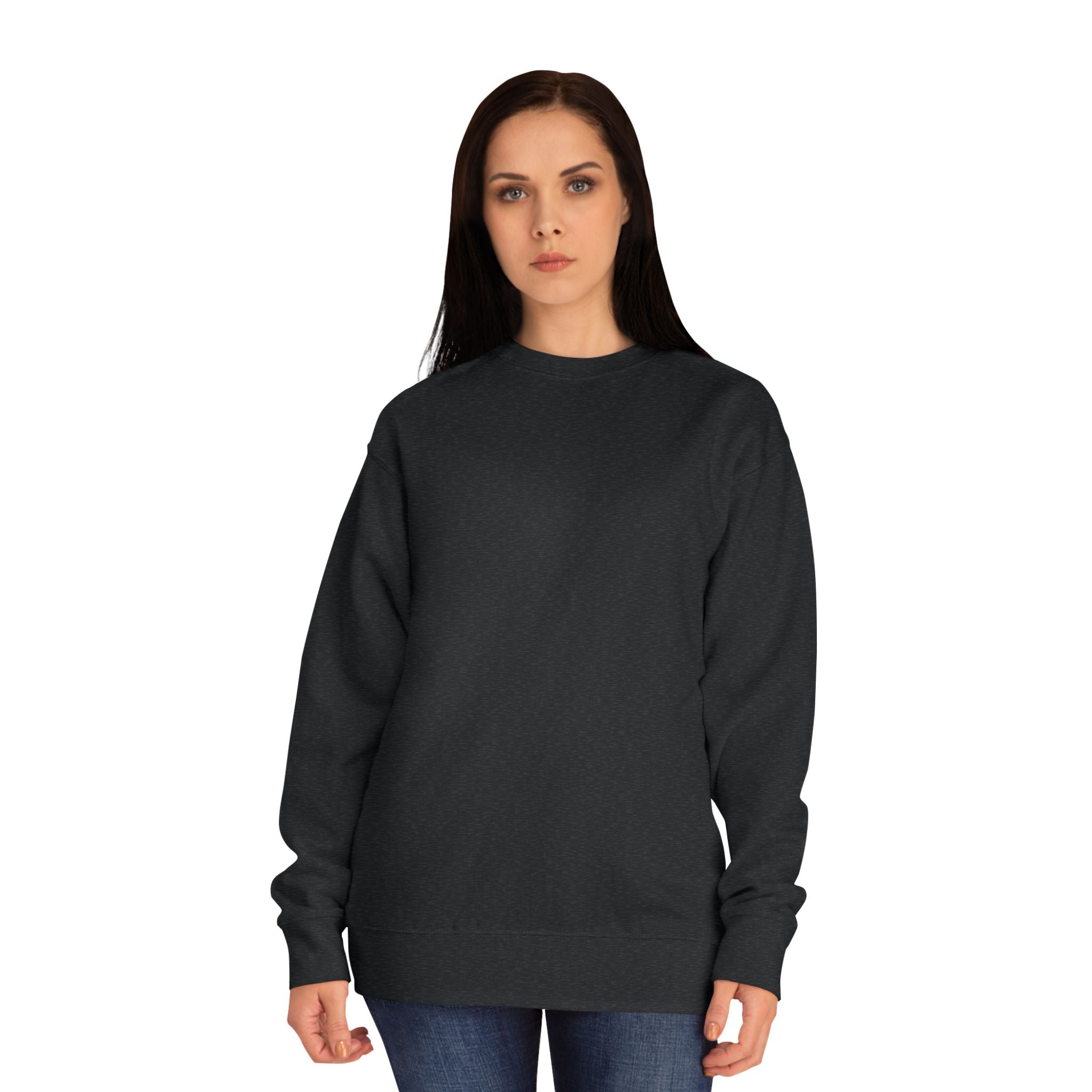 Crewneck Sweatshirt – Classic Coral Crew Sweatshirt, Cozy Everyday Pullover