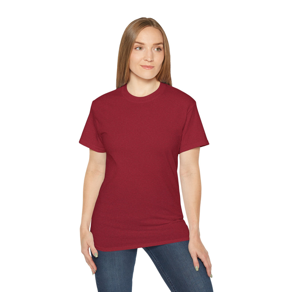 Classic White Cotton Tee - Plain Crewneck Shirt