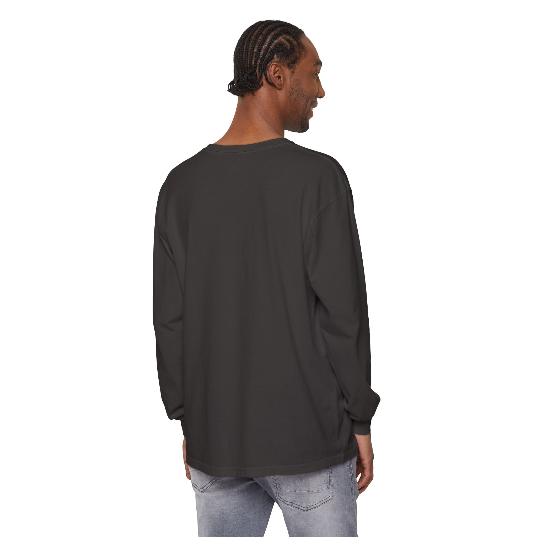 Long Sleeve T-Shirt — Classic White Garment-Dyed Tee