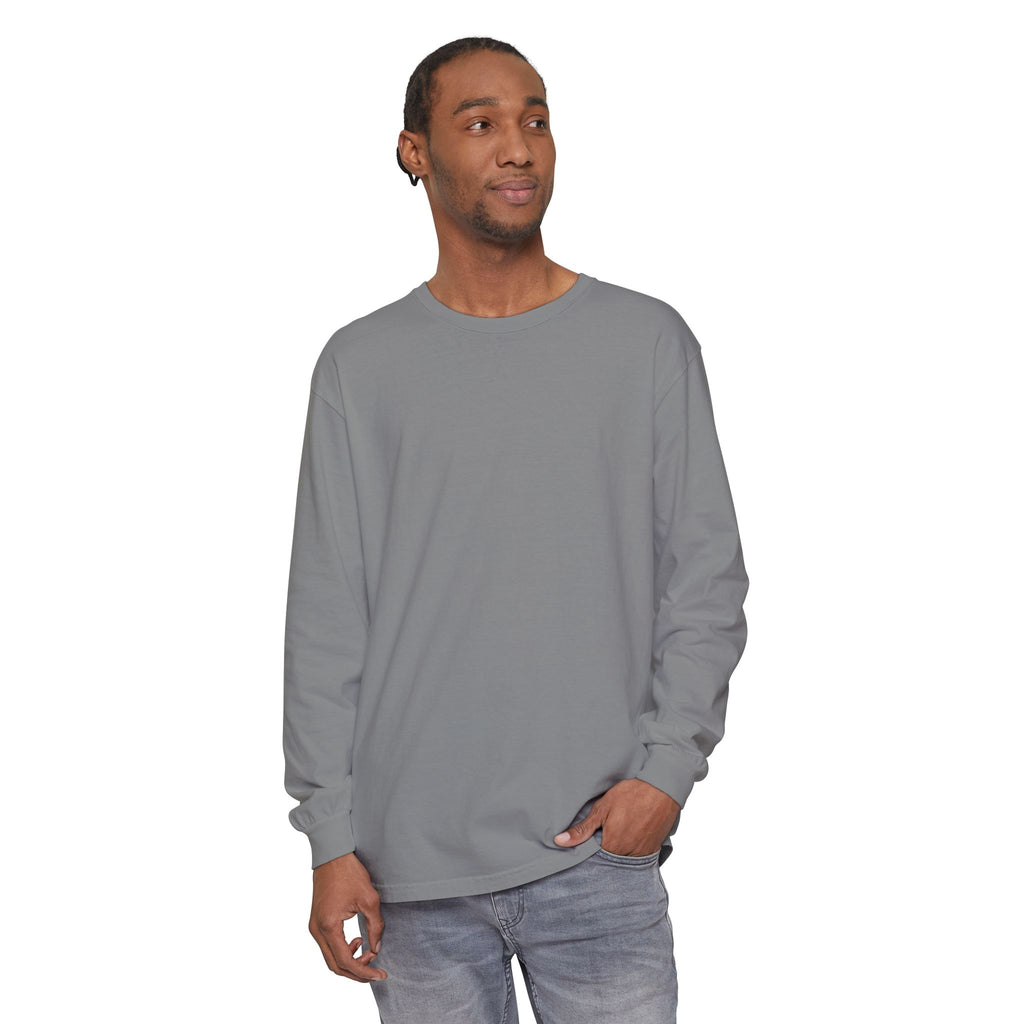 Long Sleeve T-Shirt — Classic White Garment-Dyed Tee