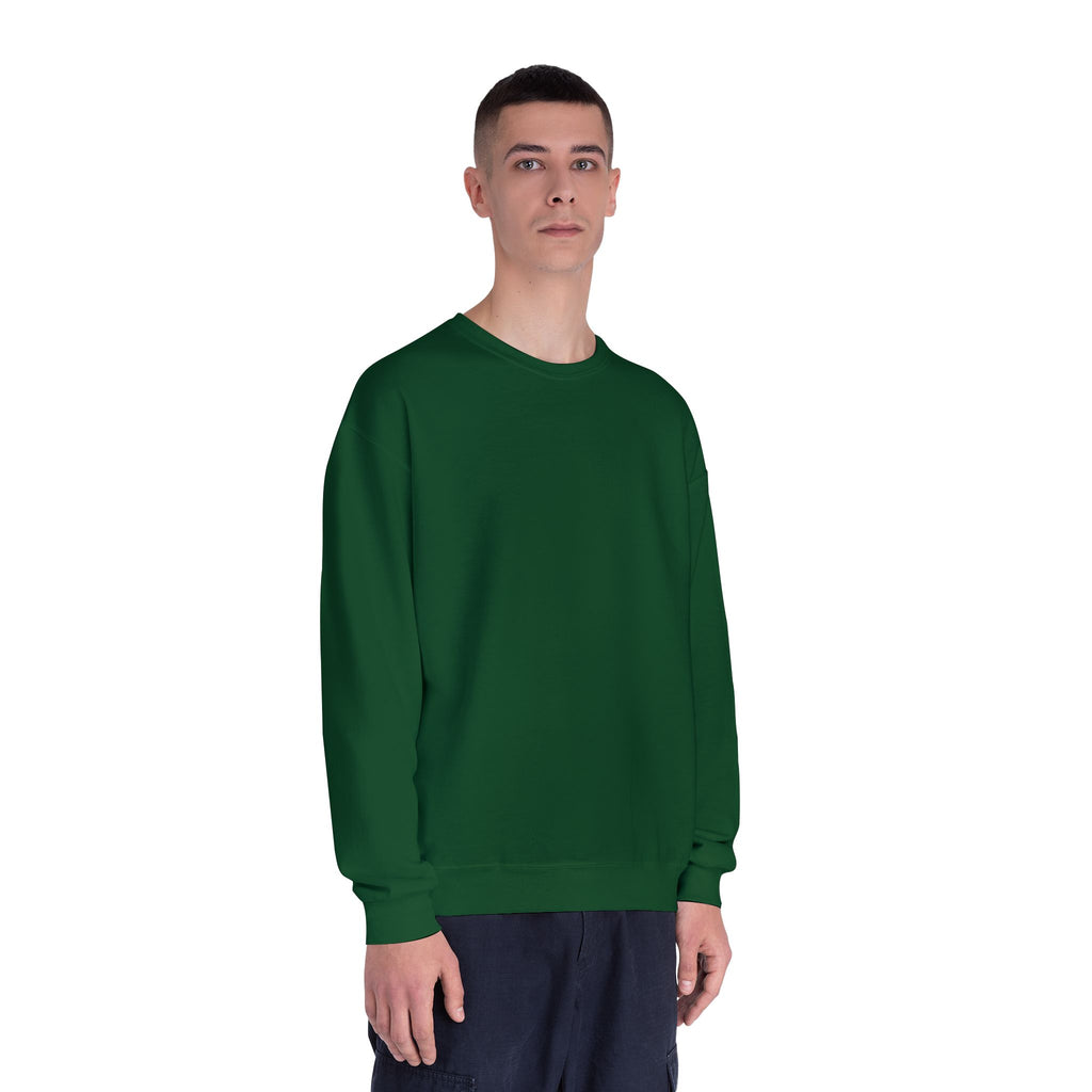 Classic White Crewneck Sweatshirt — Unisex Pullover