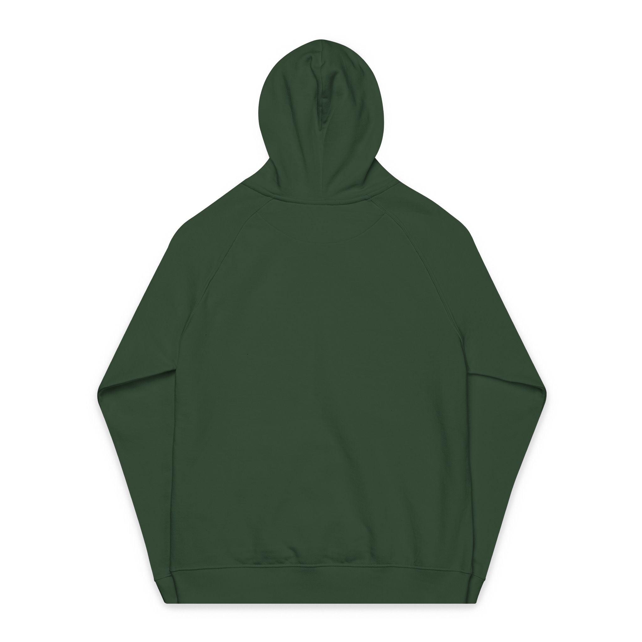 Eco Raglan Hoodie — Embroidered Sustainable Pullover