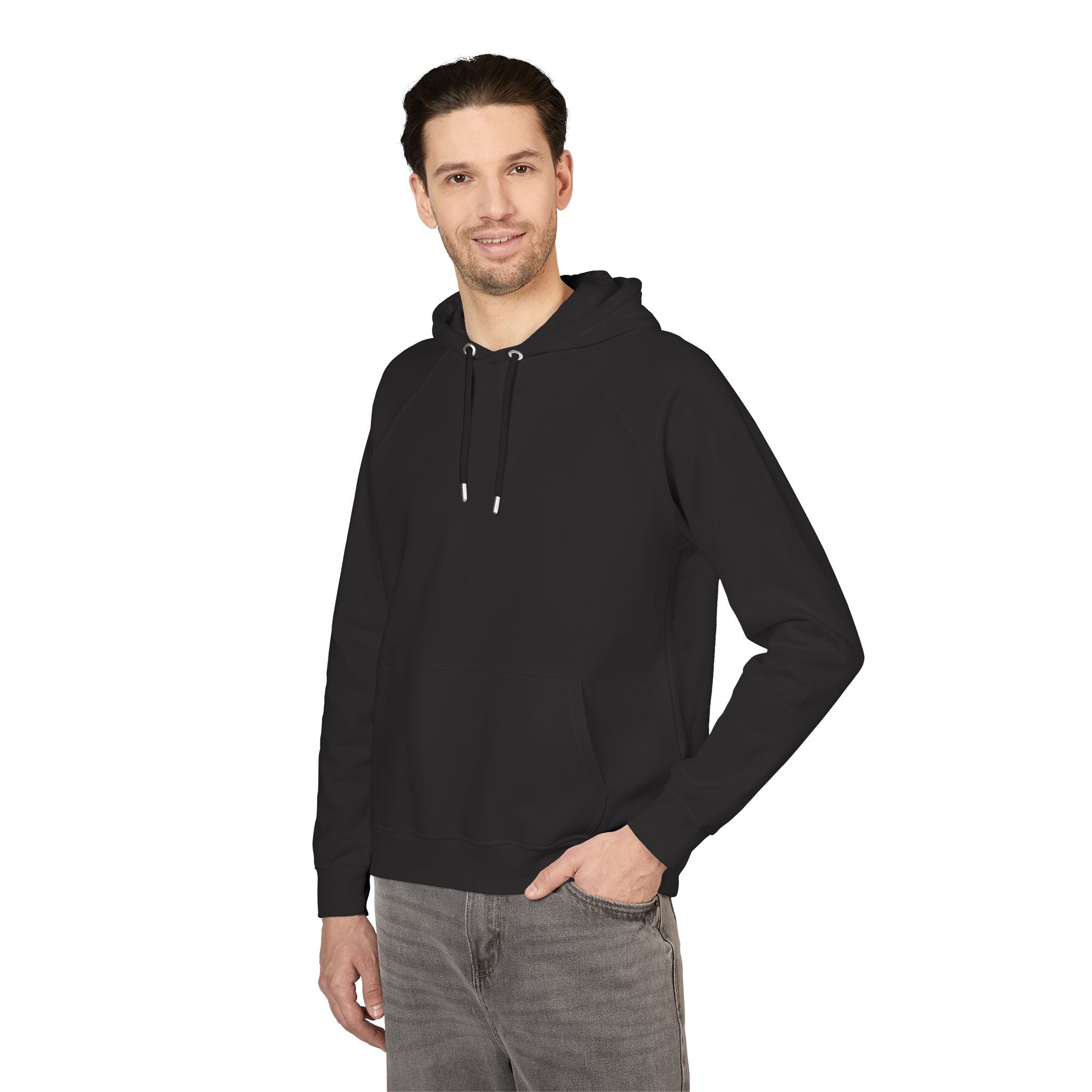 Eco Raglan Hoodie — Embroidered Sustainable Pullover