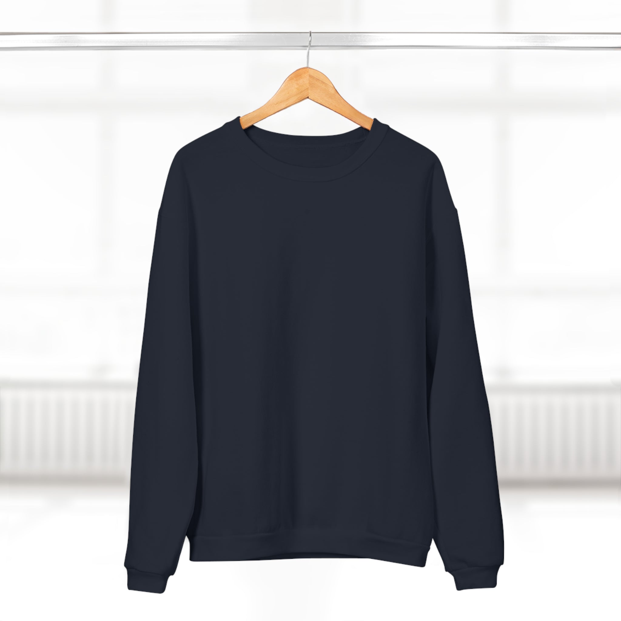 Classic White Crewneck Sweatshirt — Minimal Everyday Pullover