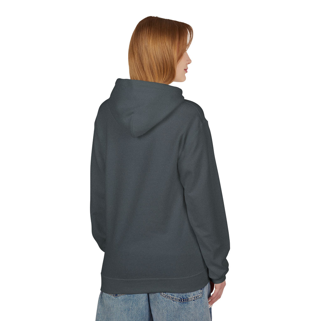 Classic White Fleece Hoodie – Soft Midweight Pullover