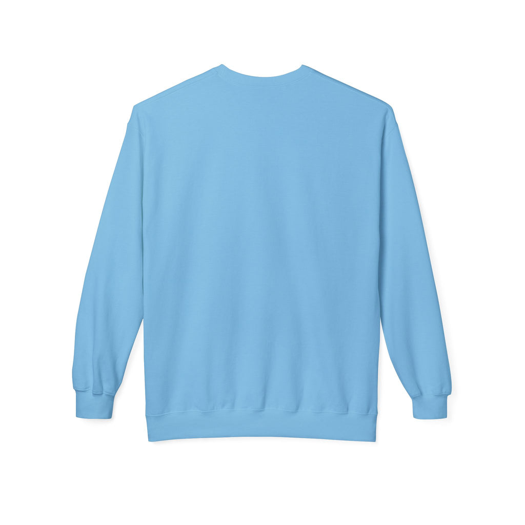 Classic White Crewneck Sweatshirt — Unisex Midweight Fleece