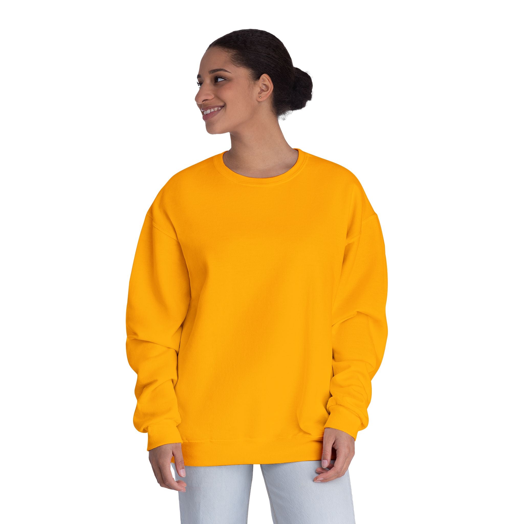 Classic White Crewneck Sweatshirt — Unisex Pullover