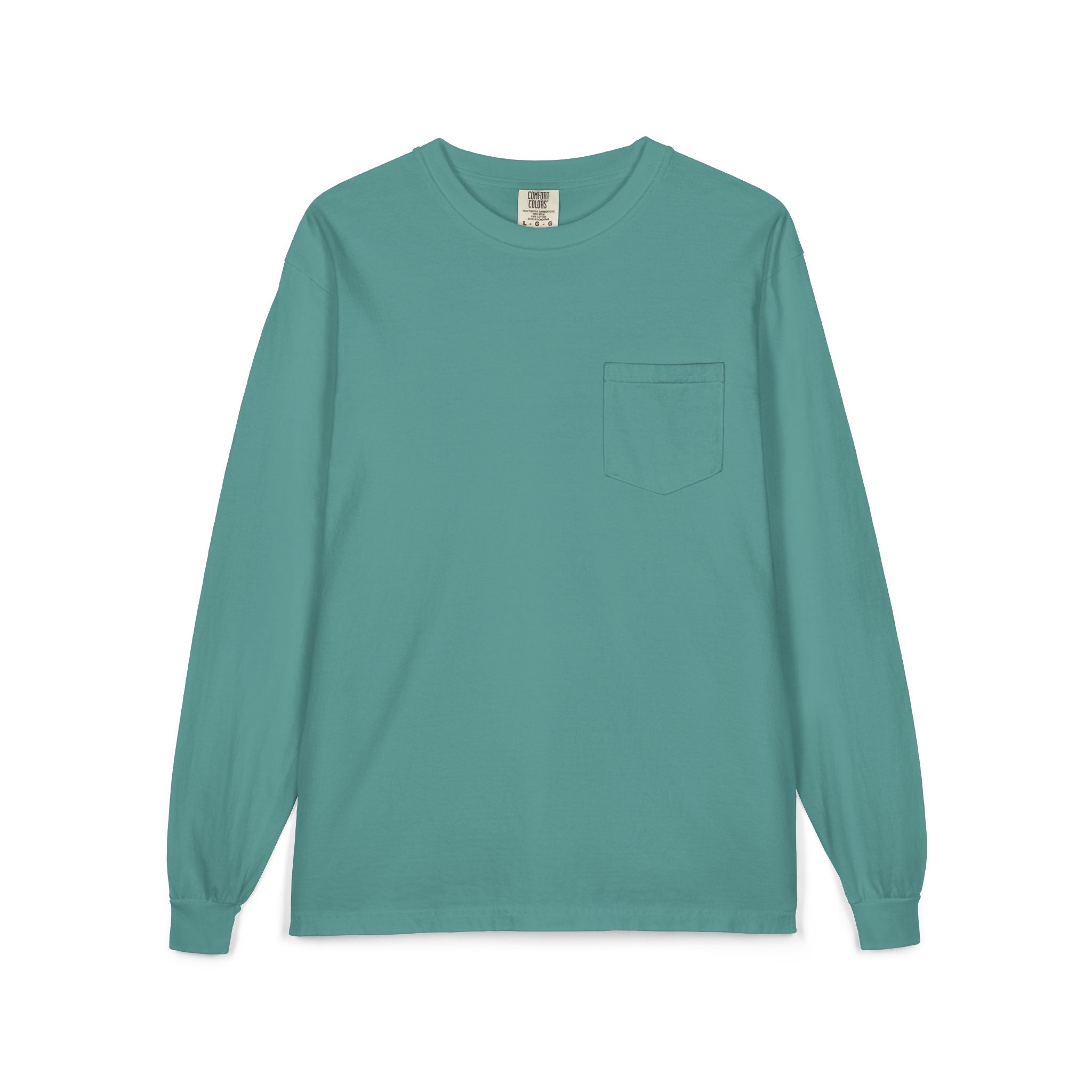 Long Sleeve Pocket Tee — Classic White Cotton Shirt