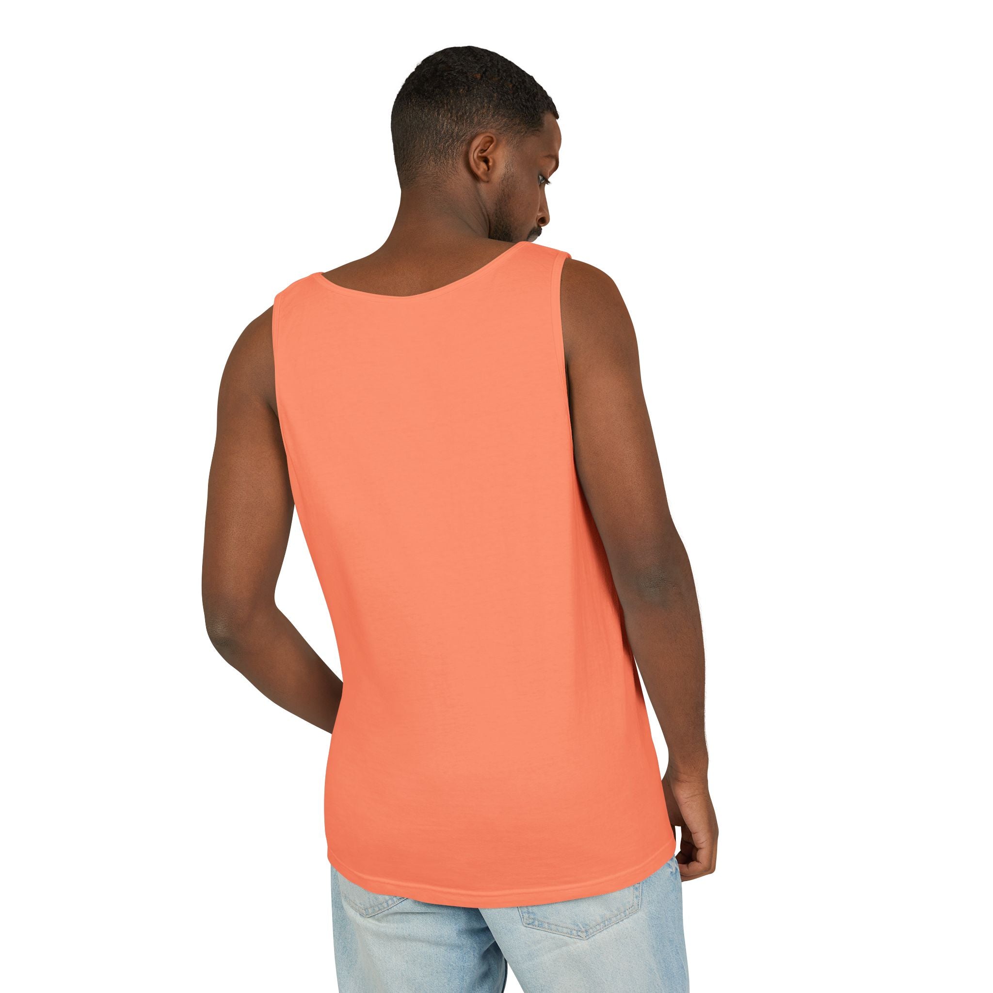 Plain White Tank Top — Lightweight Unisex Garment-Dyed Sleeveless Tee