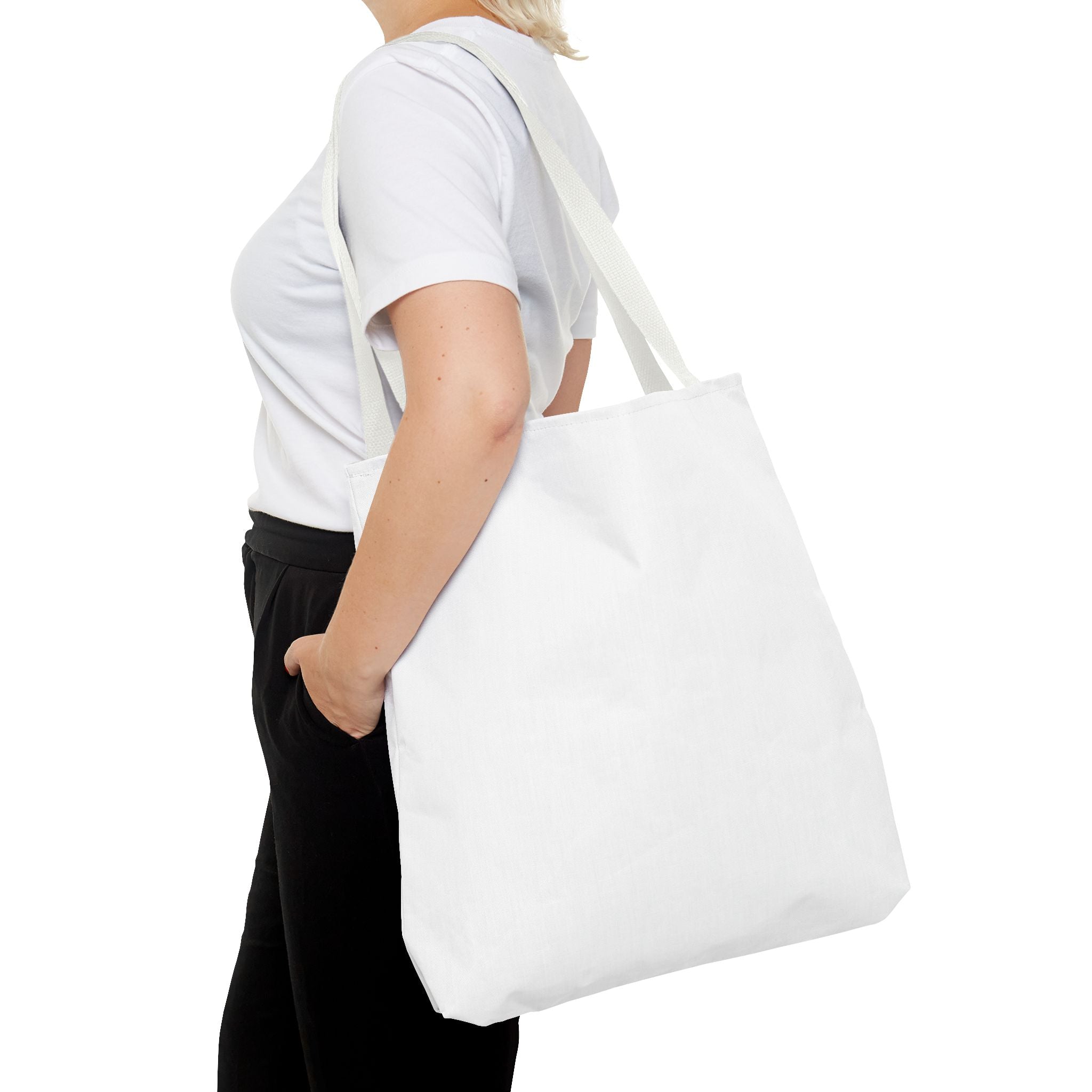 Blank White Tote Bag - Custom All-Over Print Canvas Tote