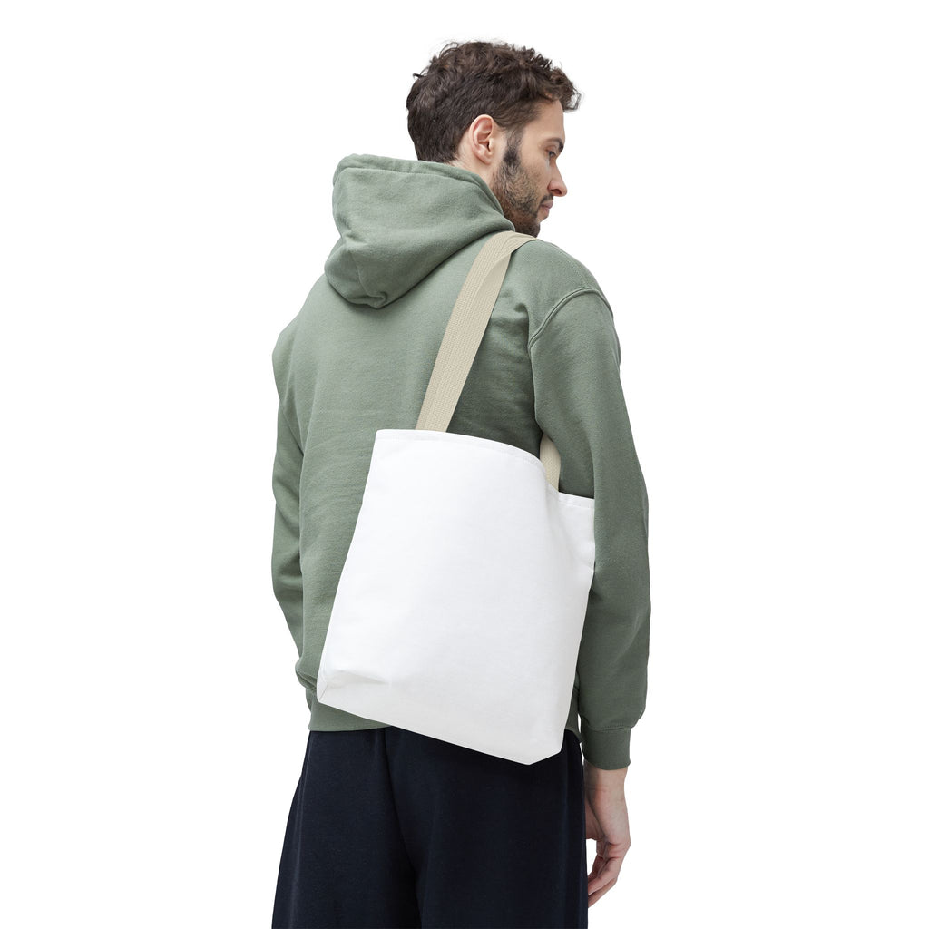 Custom All-Over Print Tote Bag — Blank White Canvas Shoulder Tote