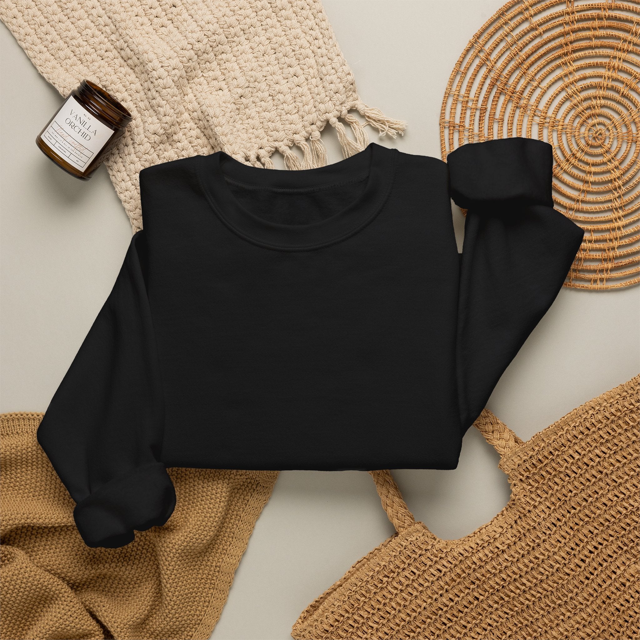 Classic White Crewneck Sweatshirt