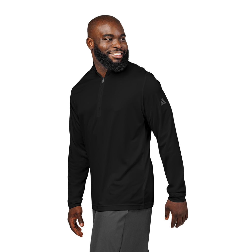 Adidas Quarter-Zip Pullover – Embroidered Performance Top
