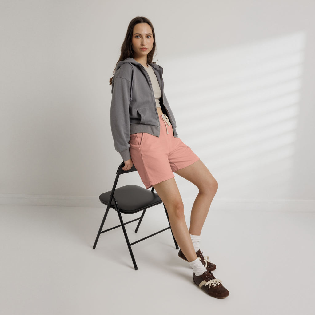 Lightweight Garment-Dyed Fleece Sweat Shorts