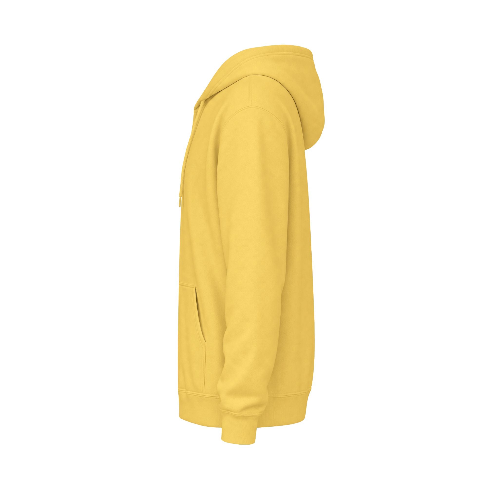 Classic White Fleece Hoodie – Soft Midweight Pullover
