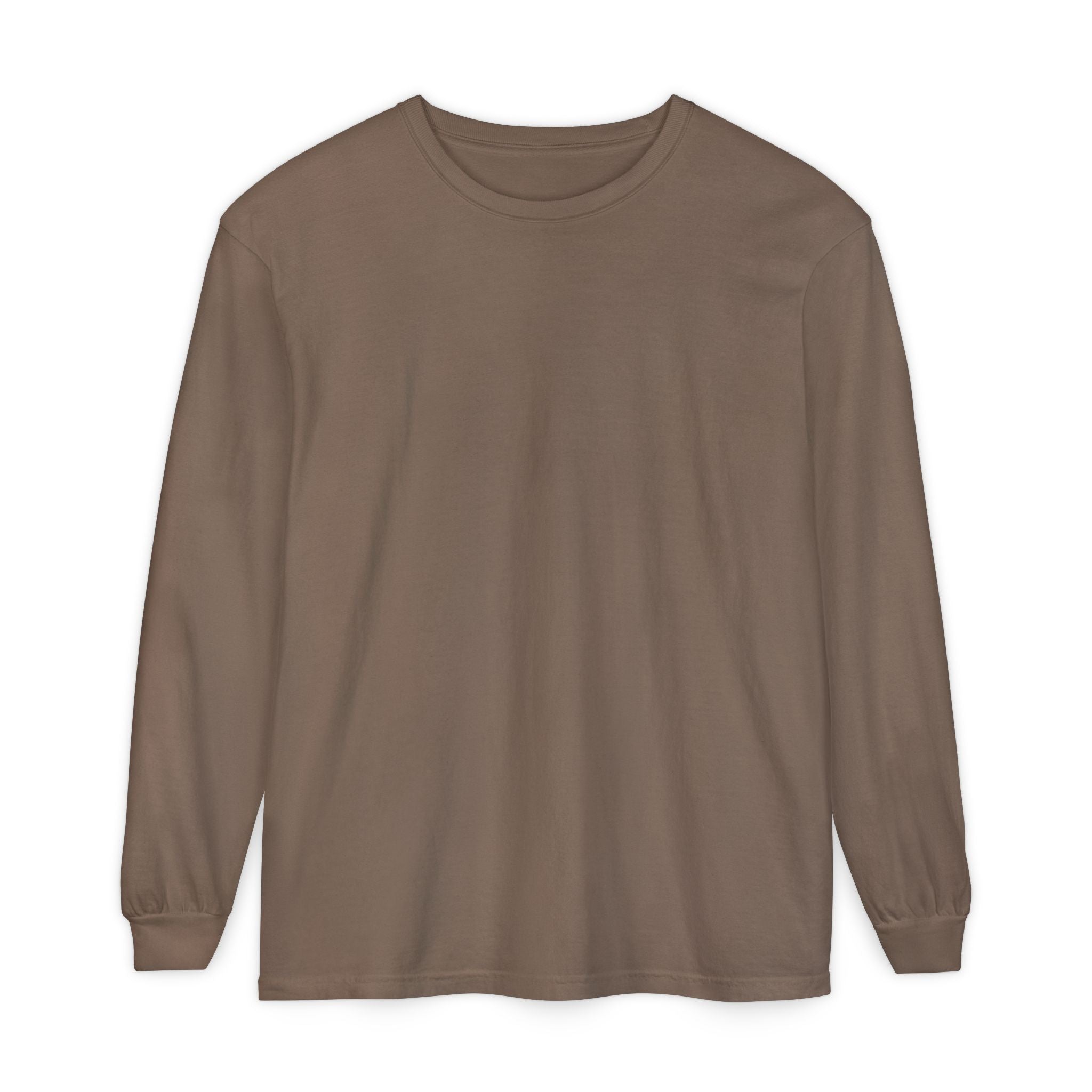 Long Sleeve T-Shirt — Classic White Garment-Dyed Tee