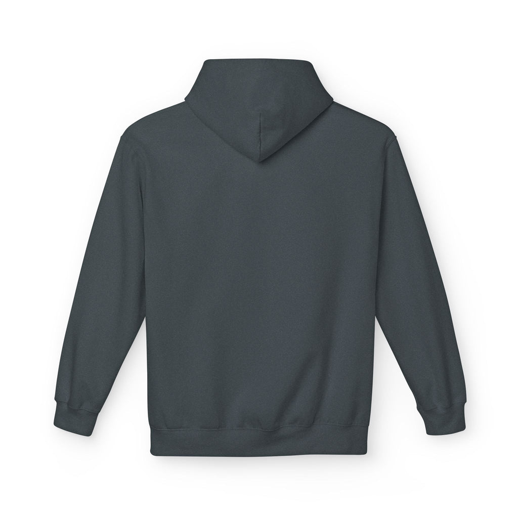 Classic White Fleece Hoodie – Soft Midweight Pullover