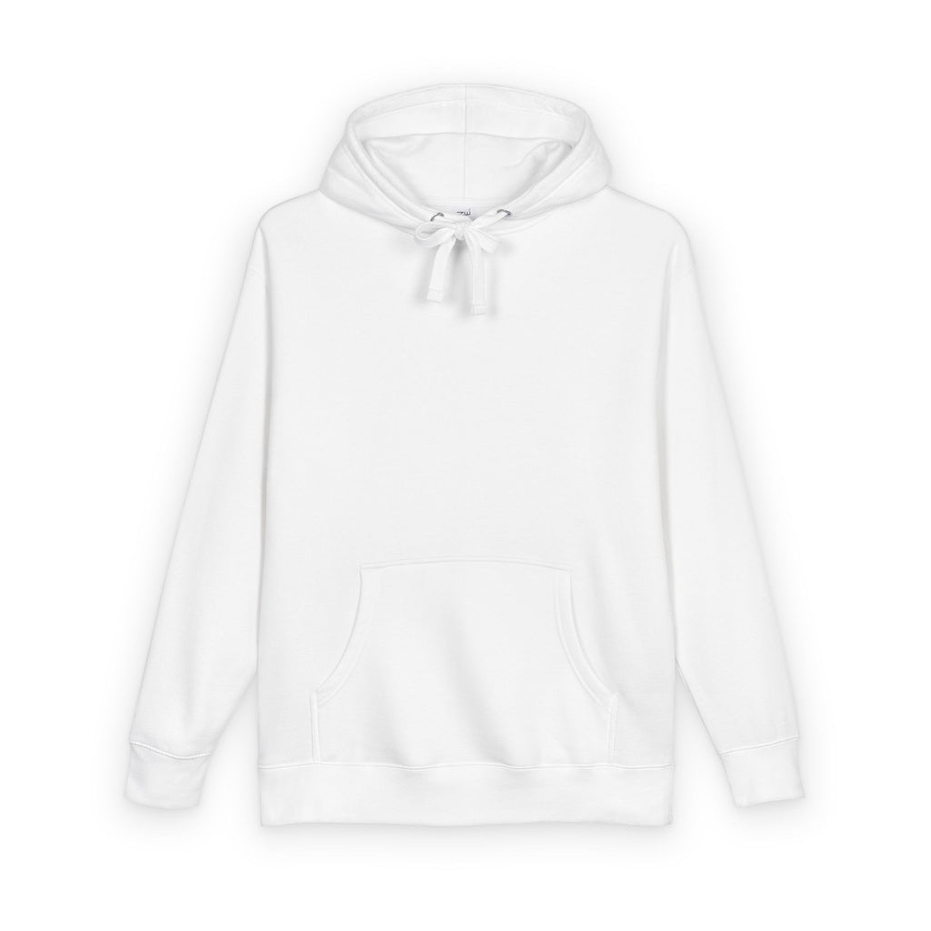 White Fleece Hoodie – Minimal Classic Pullover Hooded Sweatshirt