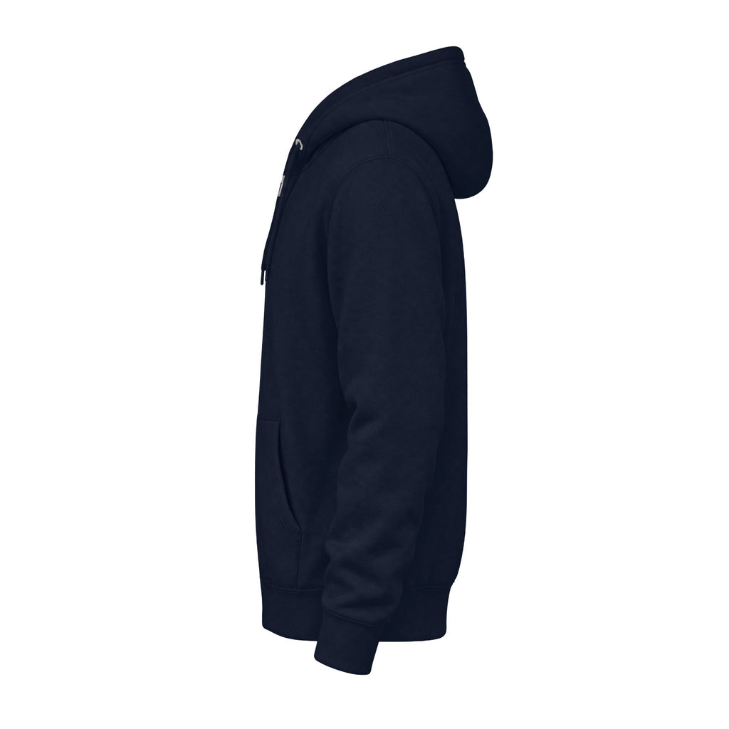 Classic White Zip Hoodie - Plain Full-Zip Hooded Sweatshirt