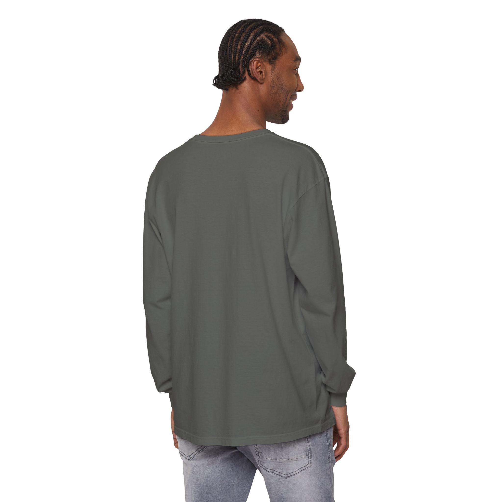 Long Sleeve T-Shirt — Classic White Garment-Dyed Tee