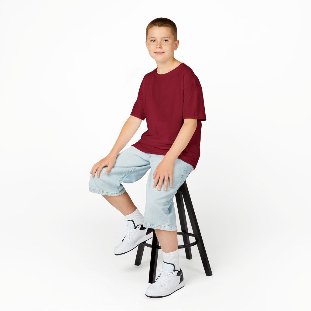 Kids T-Shirt — Plain White Heavy Cotton Tee for Boys & Girls