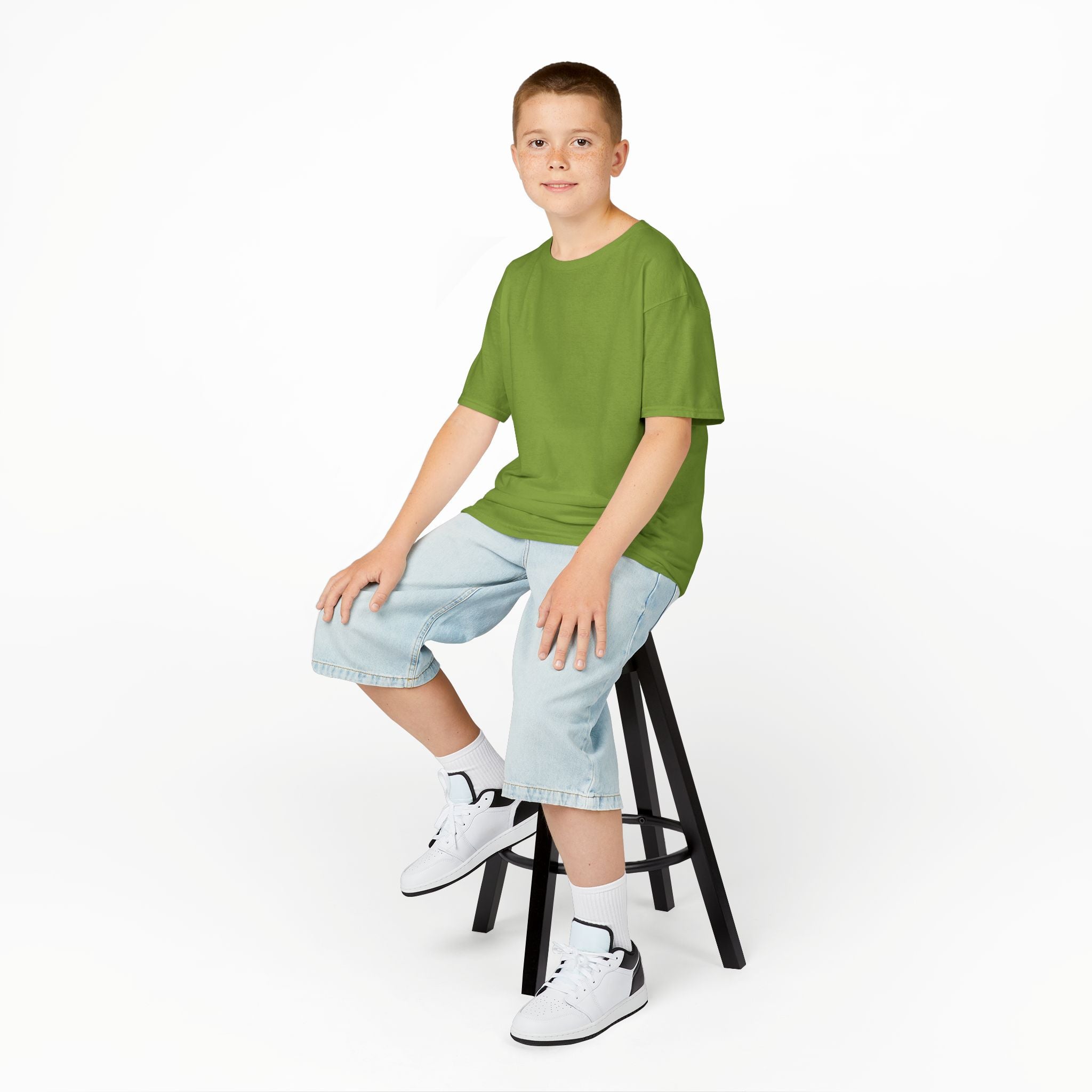 Kids T-Shirt — Plain White Heavy Cotton Tee for Boys & Girls