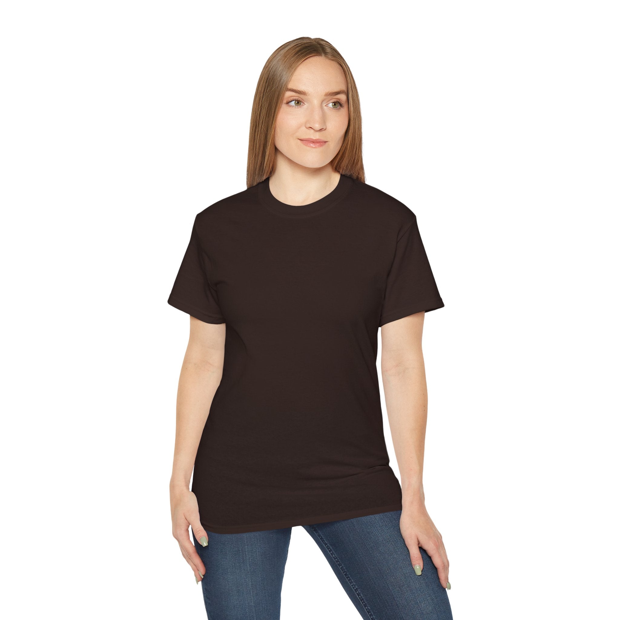 Classic White Cotton Tee - Plain Crewneck Shirt
